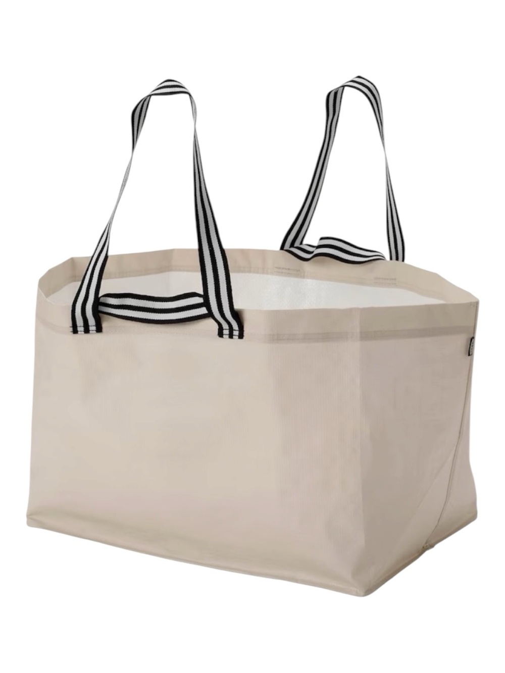 IKEA GÖRSNYGG Shopping bag, large, light beige, 22 ½x14 ½x15 ¼ "/2401 oz NEW